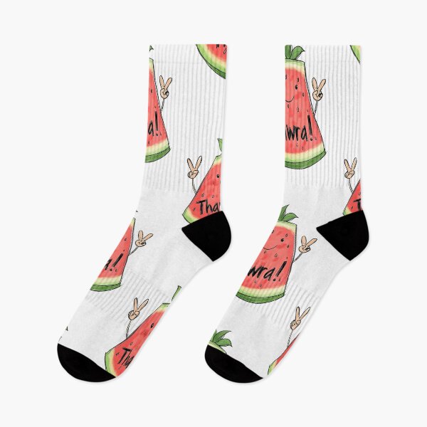 Item preview, Thawra & Watermelon | Smiling Revolution with Peace Signs, Blends Playfulness with a Powerful Message designed and sold by FUNqoosh.