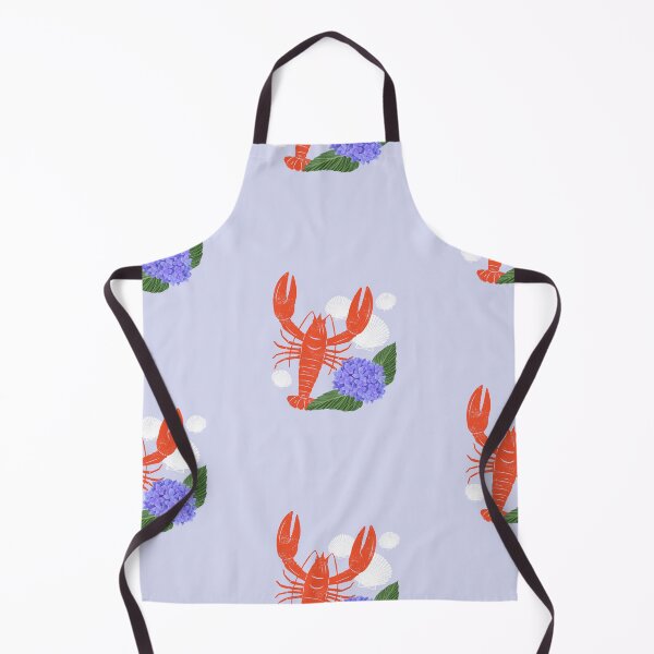 Item preview, Coastal New England Aesthetic | Lobster & Hydrangea Nautical Design designed and sold by Stickers by @molllyclare.