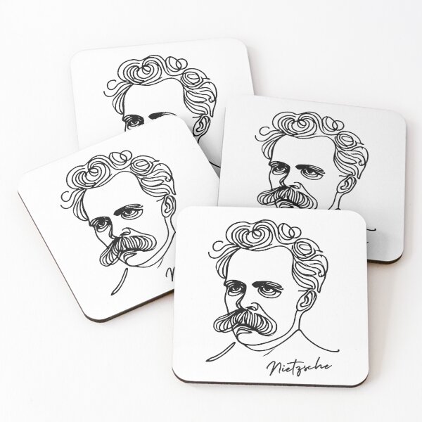 Item preview, Minimalist Friedrich Nietzsche (with name) designed and sold by serendipitouspicks.