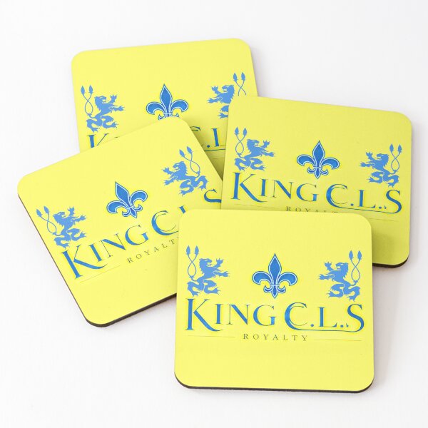 Item preview, King C.L.S Royalty Double Lion Fleur De Lis | Banana Yellow | Royal Blue | Light Royal Blue  designed and sold by Kingcls.