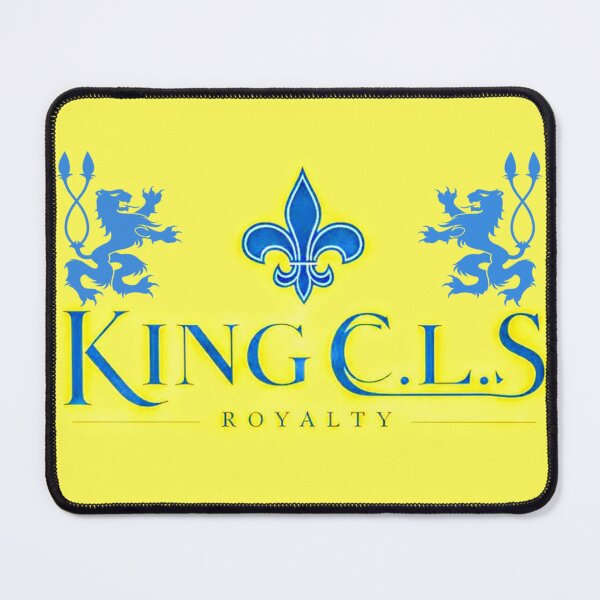 Item preview, King C.L.S Royalty Double Lion Fleur De Lis | Banana Yellow | Royal Blue | Light Royal Blue designed and sold by Kingcls.