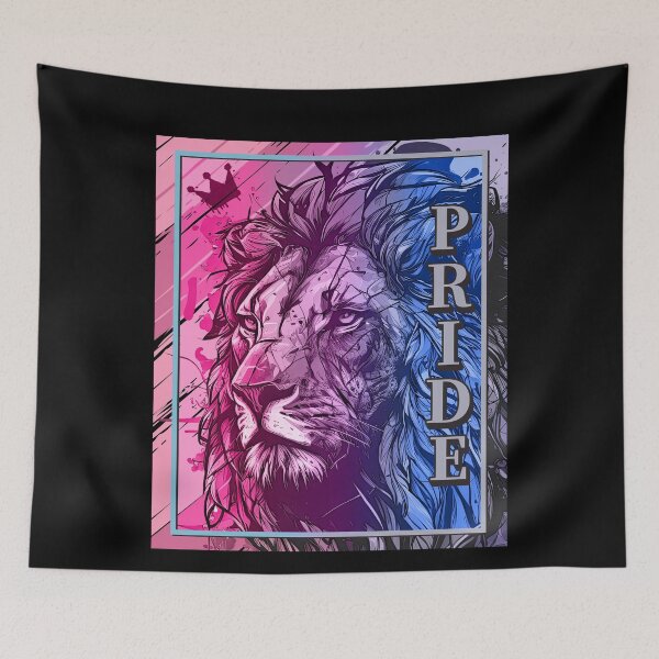 Item preview, Bisexual Lion Pride LGBT Flag designed and sold by Clara Hollins.