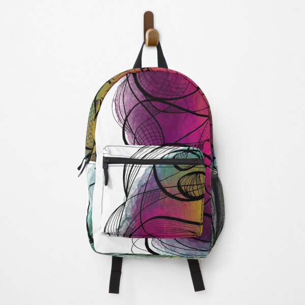 Item preview, Entangled Harmony – Abstract Line & Color Fusion designed and sold by graceirisart.