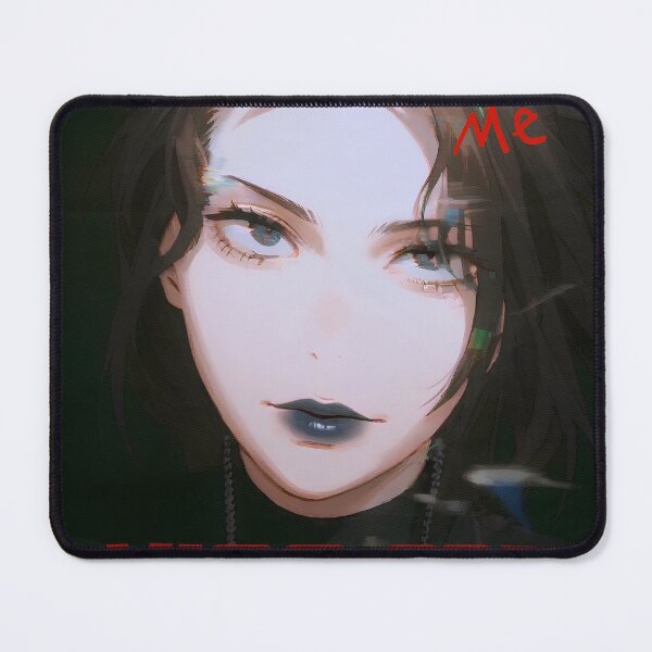 Item preview, "Cyber Noir Kiss – Dark Aesthetic Poster" designed and sold by SetSumi.