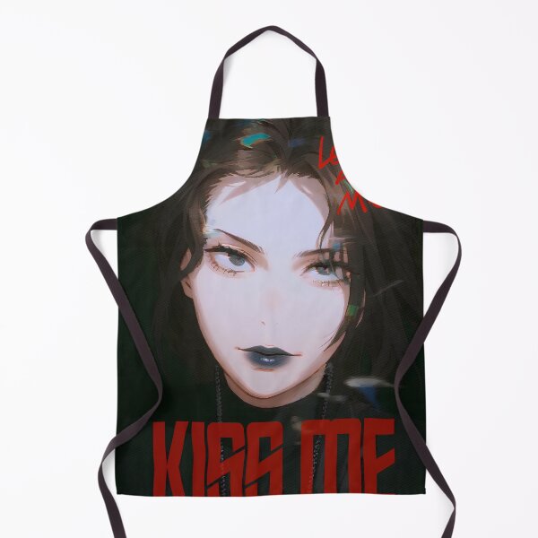 Item preview, "Cyber Noir Kiss – Dark Aesthetic Poster" designed and sold by SetSumi.
