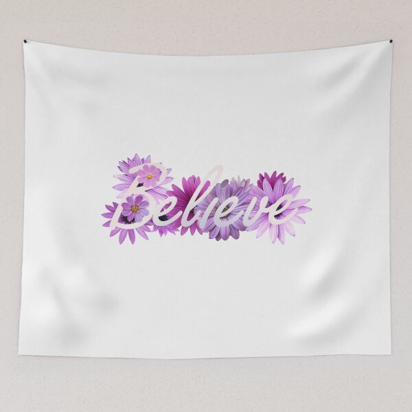 Item preview, Believe with colorful flowers designed and sold by MortalDesigns.