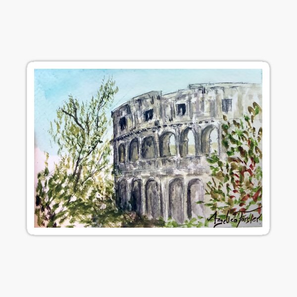 Vista previa del artículo con la obra «El Coliseo entre la Naturaleza y la Historia», diseñado y vendido por ForsterDesign.