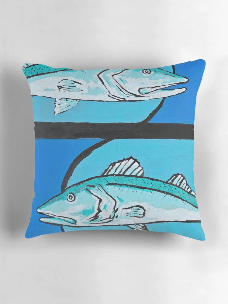 Thumbnail 3 of 4, Pillow, Snook Fish designed and sold by RudyYoder.