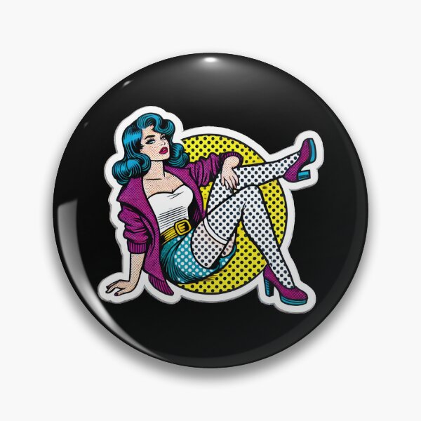Item preview, Lichtenstein-Inspired Pop Art Print designed and sold by PinUpPizzazz.