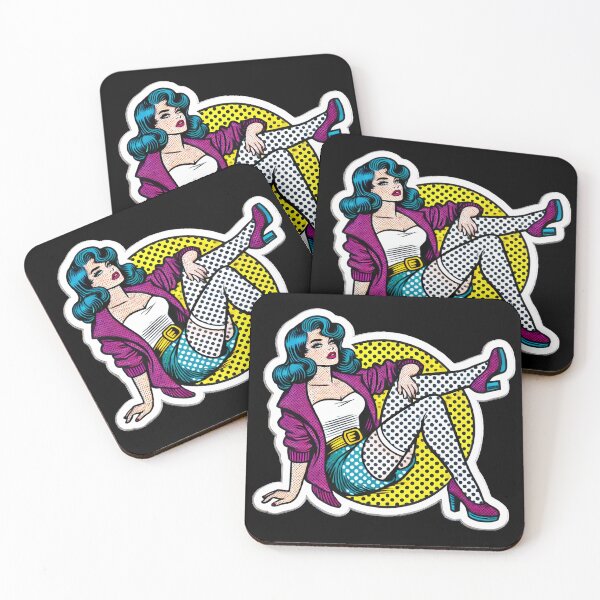 Item preview, Lichtenstein-Inspired Pop Art Print designed and sold by PinUpPizzazz.