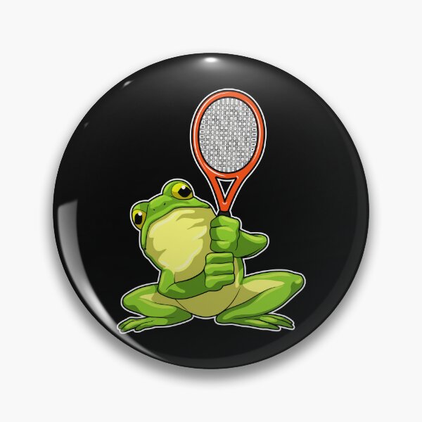 Item preview, Frog At Tennis With Tennis Racket designed and sold by miaa-artistshop.