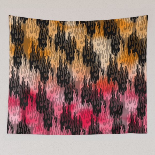 Item preview, orange and red gradient flame pattern designed and sold by JVNS.