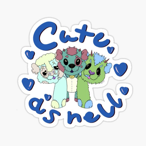 Item preview, Cute as Hell designed and sold by Katscratchstickers.