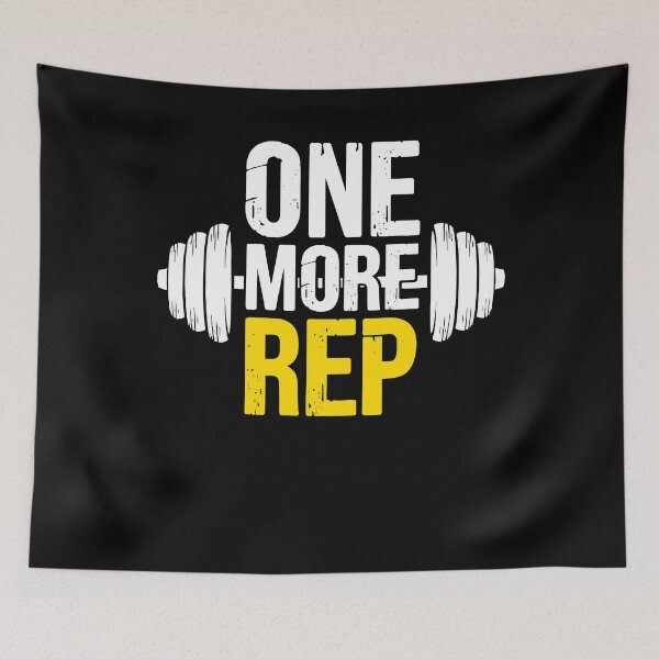Item preview,  One More Rep Fitness Motivational Gym Humor designed and sold by smartrocket.