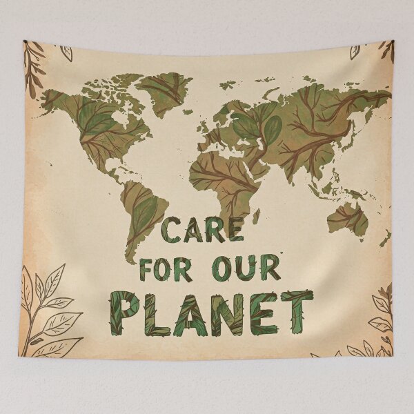 Item preview, Caring for the Planet: A Green World designed and sold by Zanattaa.