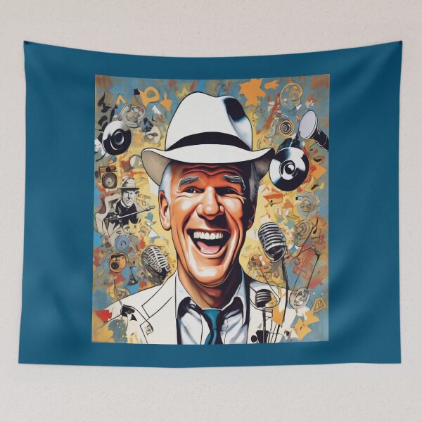 Item preview, "Elegant Humor: Steve Martin's Retro Comedy Explosion" designed and sold by Artisticanvas.