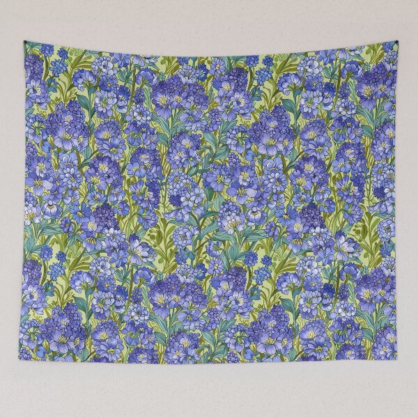Item preview, Purple Blue Flowers designed and sold by CoolPixels.