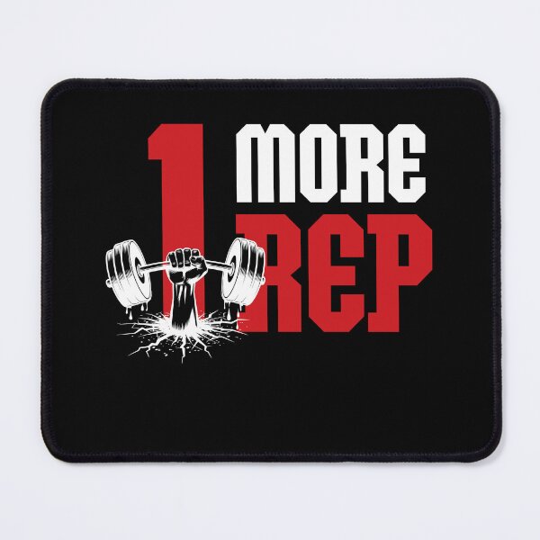 Item preview, One More Rep Fitness Motivational Gym Humor designed and sold by smartrocket.