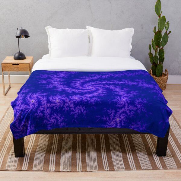 Item preview, Fractal Mandelbrot Spiral Galaxy Blue Purple designed and sold by Eclectry.