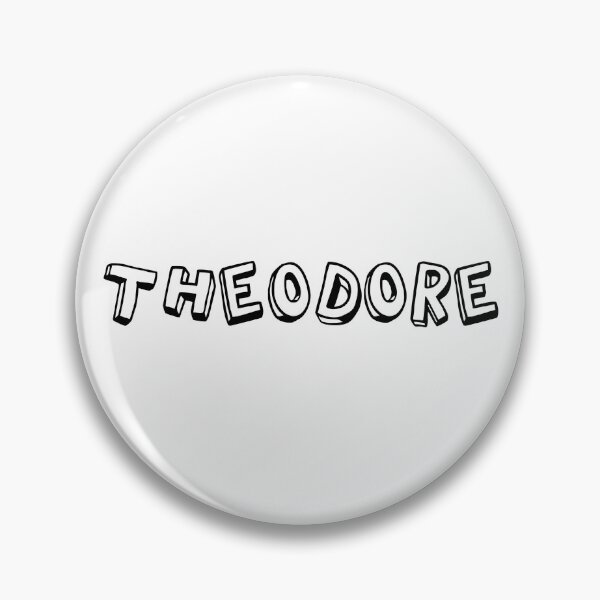 Item preview, typography "Theodore" english name tag sticker  designed and sold by tonylau81.