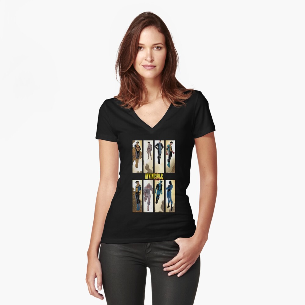 Item preview, Fitted V-Neck T-Shirt designed and sold by VirgilPeck.
