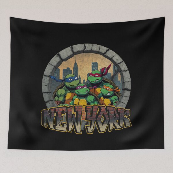 Item preview, Ninja Turtles New York Poster designed and sold by HappyHarmonyArt.