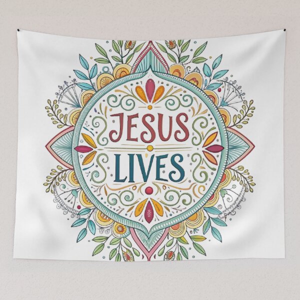 Item preview, JESUS LIVES designed and sold by likbatonboot.