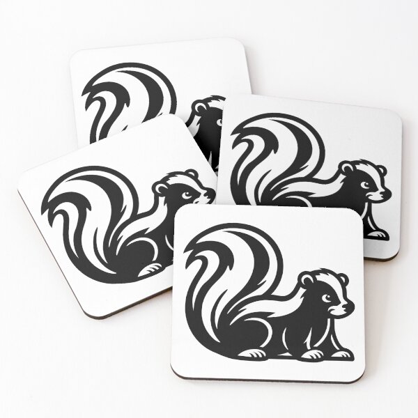 Item preview, Cute Skunk Cartoon Silhouette designed and sold by theartfulaspie.