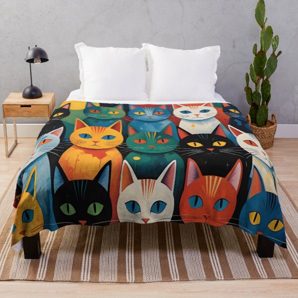 Item preview, Surreal Cat Pattern designed and sold by artedamensagem.