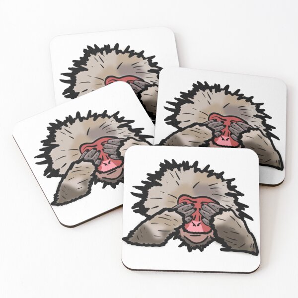 Item preview, A shy monkey designed and sold by TigerArtStudio.