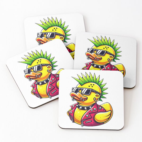 Item preview, Cool Punk Rock Duck designed and sold by ChaosQuacks.