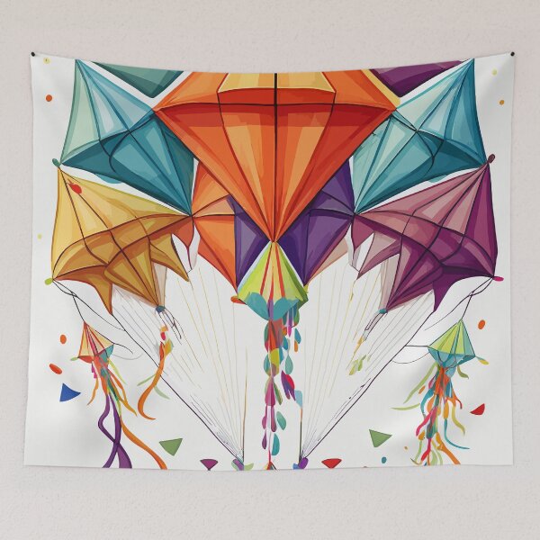 Item preview, Soaring High with Colorful Kites designed and sold by bb-15artstudio.