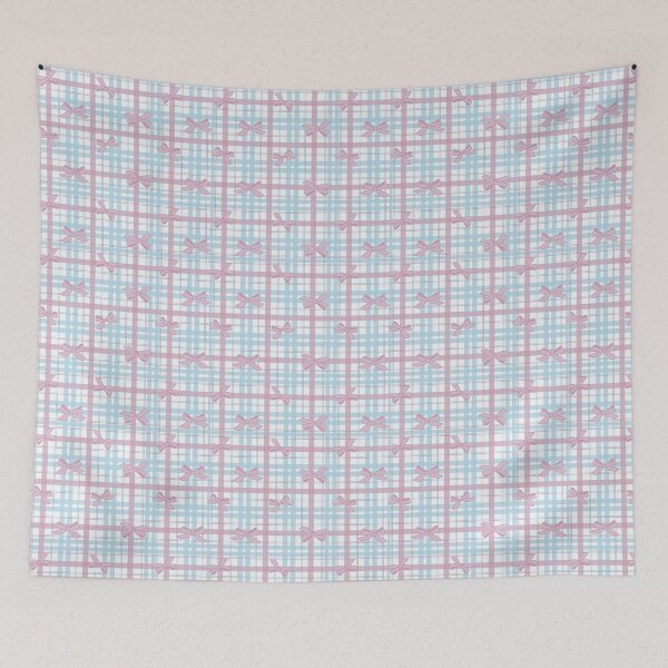 Item preview, Pastel Plaid and Bows All Over Pattern designed and sold by AlienOccupation.