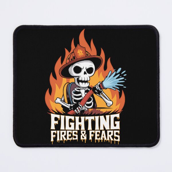 Item preview, Firefighter Skeleton Fighting Fires and Fears designed and sold by Taans-Creation.