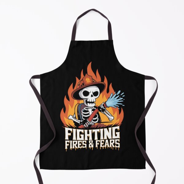 Item preview, Firefighter Skeleton Fighting Fires and Fears designed and sold by Taans-Creation.