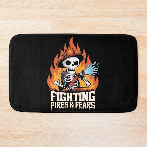 Item preview, Firefighter Skeleton Fighting Fires and Fears designed and sold by Taans-Creation.