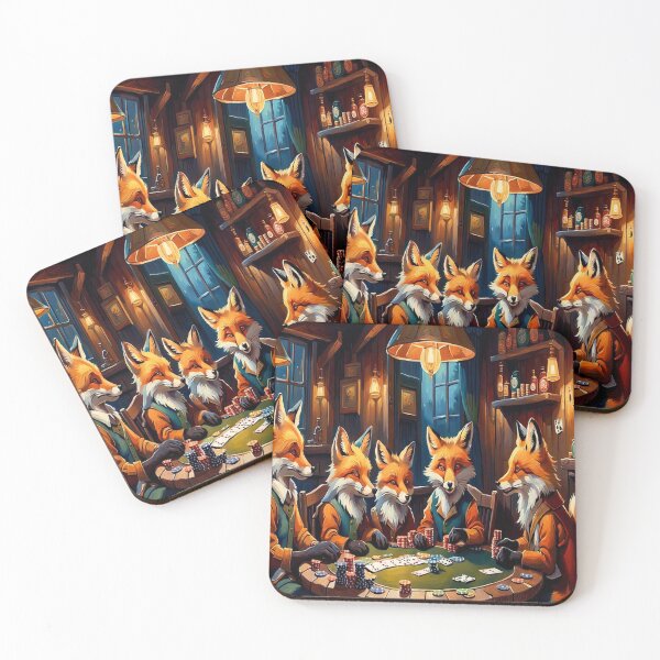 Item preview, Freedom Foxes Poker Banner designed and sold by PanoramicNFT.