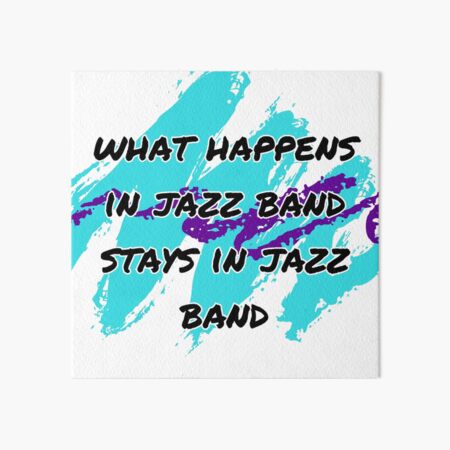 Artikel-Vorschau von was in einer Jazzband passiert ..., designt und verkauft von elydoesmusic.