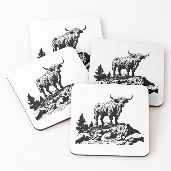 Item preview, Highland Cow Scottish Breed Cattle Farm Shaggy Livestock designed and sold by inkoutninja.