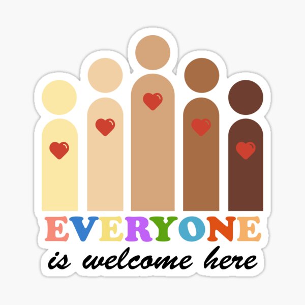 Item preview, Everyone Is Welcome Here – Idaho Teacher Inclusivity Message designed and sold by Sunserize Designs.