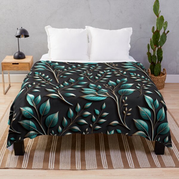 Item preview, Teal & Gold Botanical – Abide in the True Vine designed and sold by Juliette Ozkalfayan.