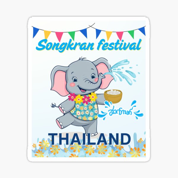 Item preview, Songkran festival designed and sold by Purrfect Blend .