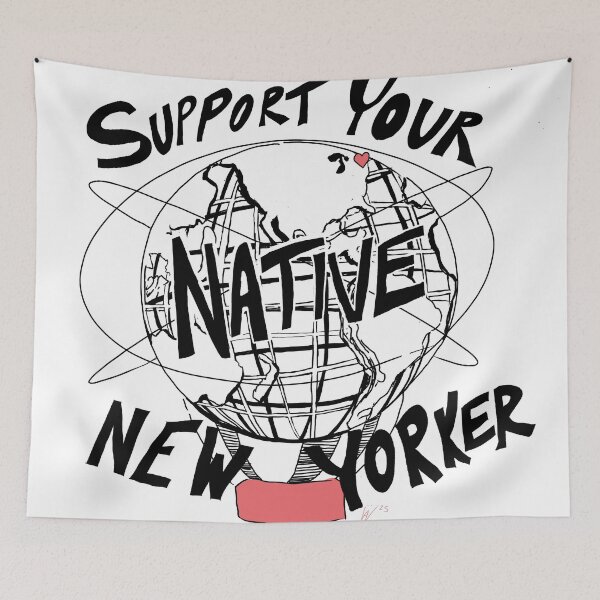 Item preview, SUPPORT YOUR NATIVE NEW YORKER designed and sold by freckledfreak.