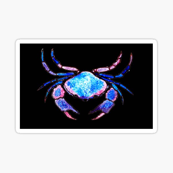 Item preview, Blue Crab on Black designed and sold by Linda Callaghan.