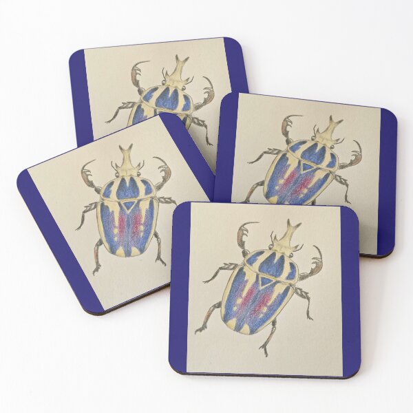Item preview, Violet Giant Flower Beetle designed and sold by Imaginary Bones Art .