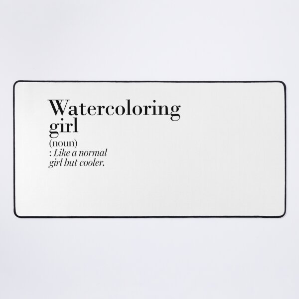 Item preview, Watercoloring Girl Definition - Funny Watercoloring Lover designed and sold by Watsonarts.