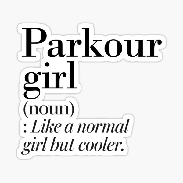 Item preview, Parkour Girl Definition - Funny Parkour Lover designed and sold by Watsonarts.