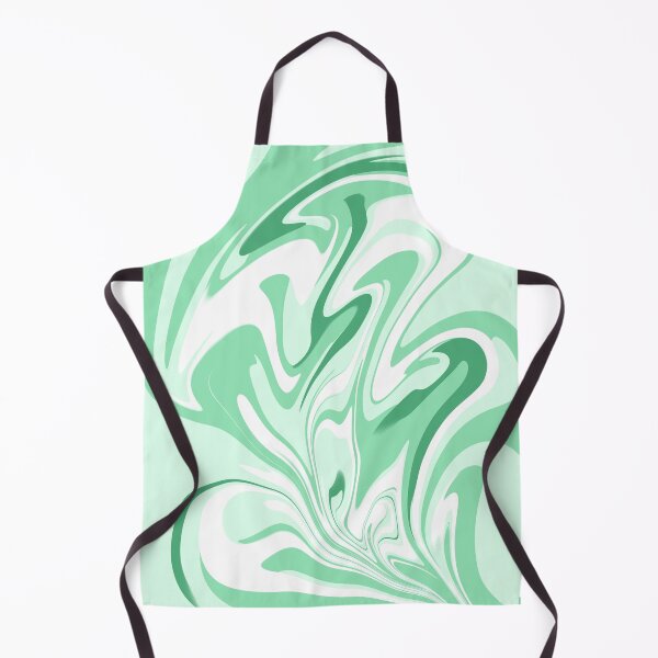 Item preview, Remolinos abstractos jaspeados en verde, verde claro y blanco designed and sold by JulzPink.