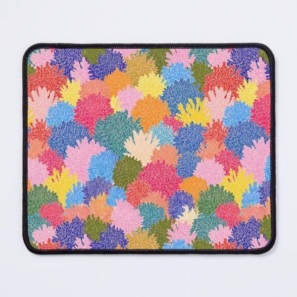 Item preview, Colorful Rainbow Coral Pattern designed and sold by Magnolia Valley Art.