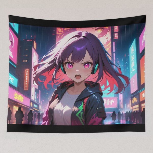 Item preview, Phonk Beats and Cyberpunk Streets Girl designed and sold by brendanre.